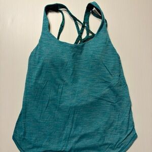 lululemon athletica Teal Blue Crossback Tank size 4